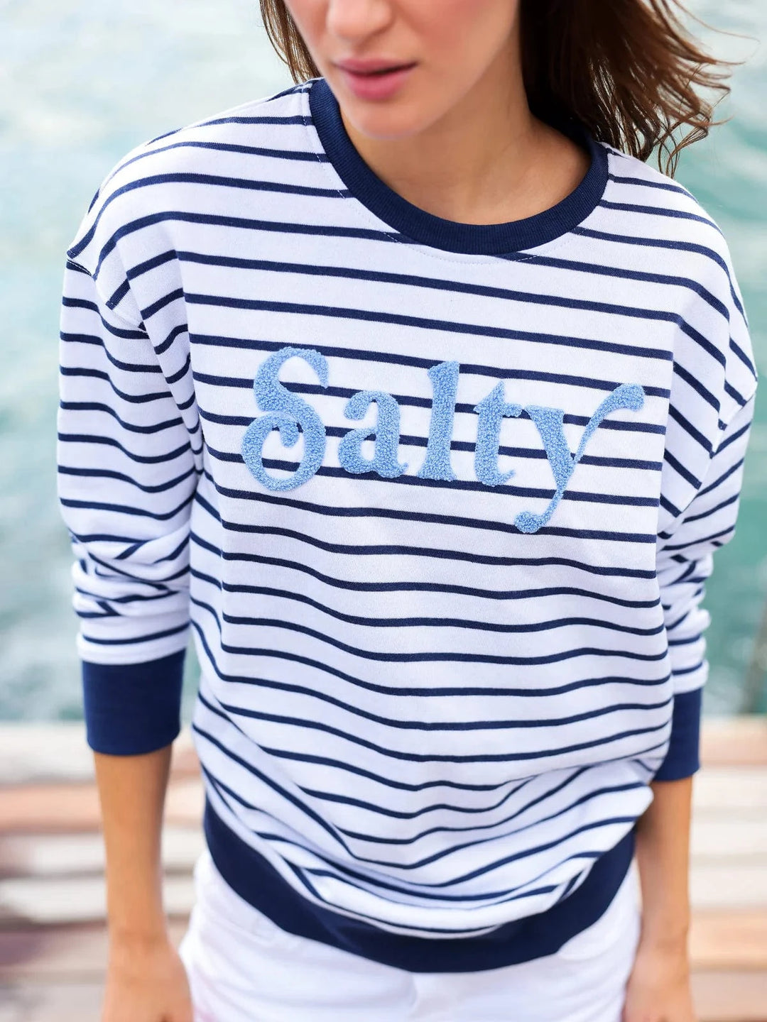 Shiraleah Sweatshirt Navy / S Salty Sweatshirt