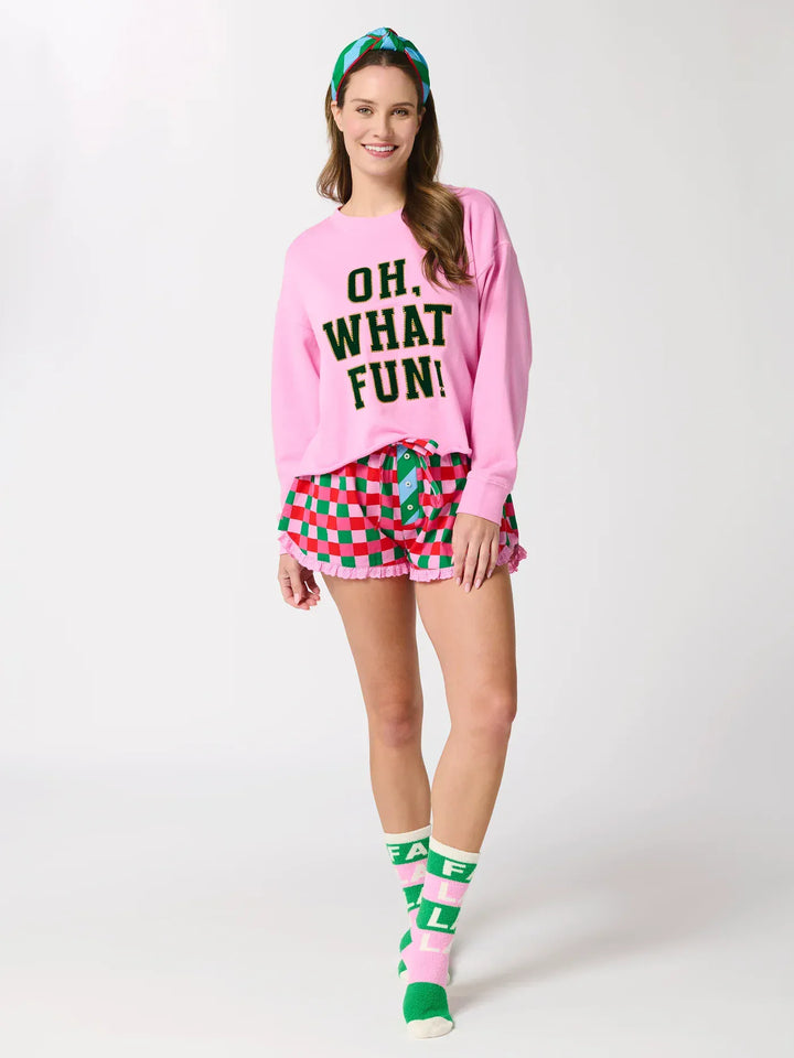 Shiraleah Sweatshirt Oh What Fun Lounge Sweatshirt