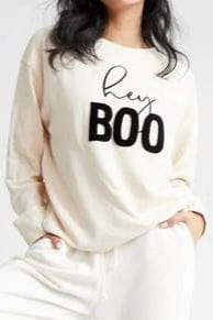 Shiraleah Sweatshirt Putty / S Hey Boo Sweatshirt