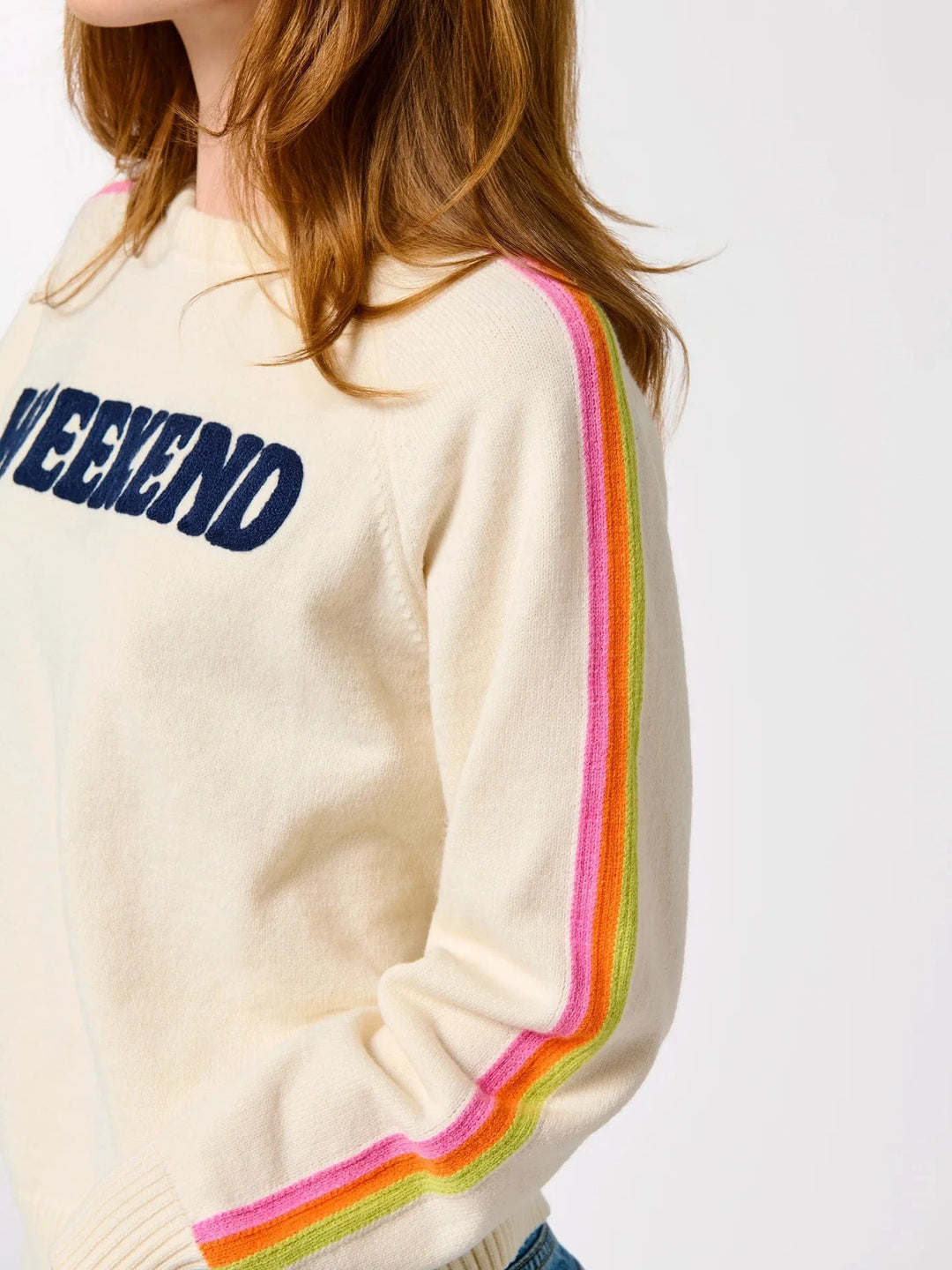 Shiraleah Sweatshirt Weekend Color Stripe Sweater