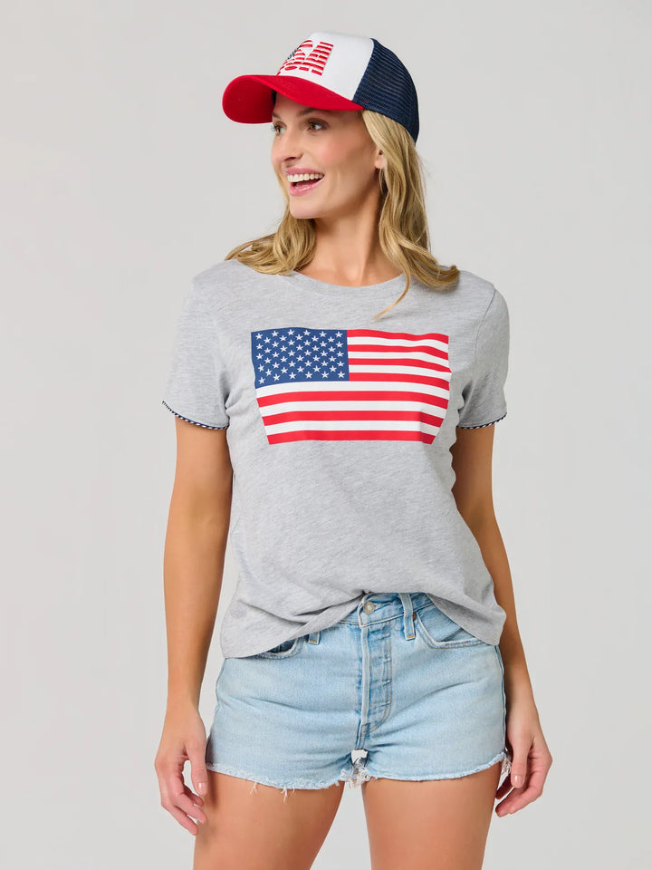 Shiraleah Tee American Flag Relaxed Tee