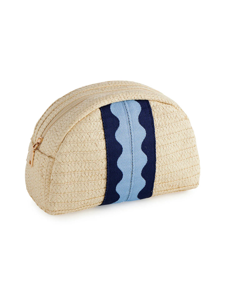 Shiraleah Tote Blue Marbella Zip Pouch