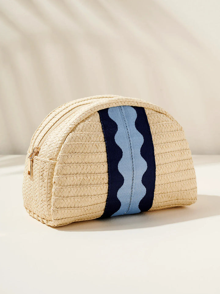 Shiraleah Tote Blue Marbella Zip Pouch