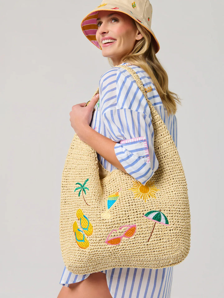 Shiraleah Tote Natural Cabana Slouchy Tote