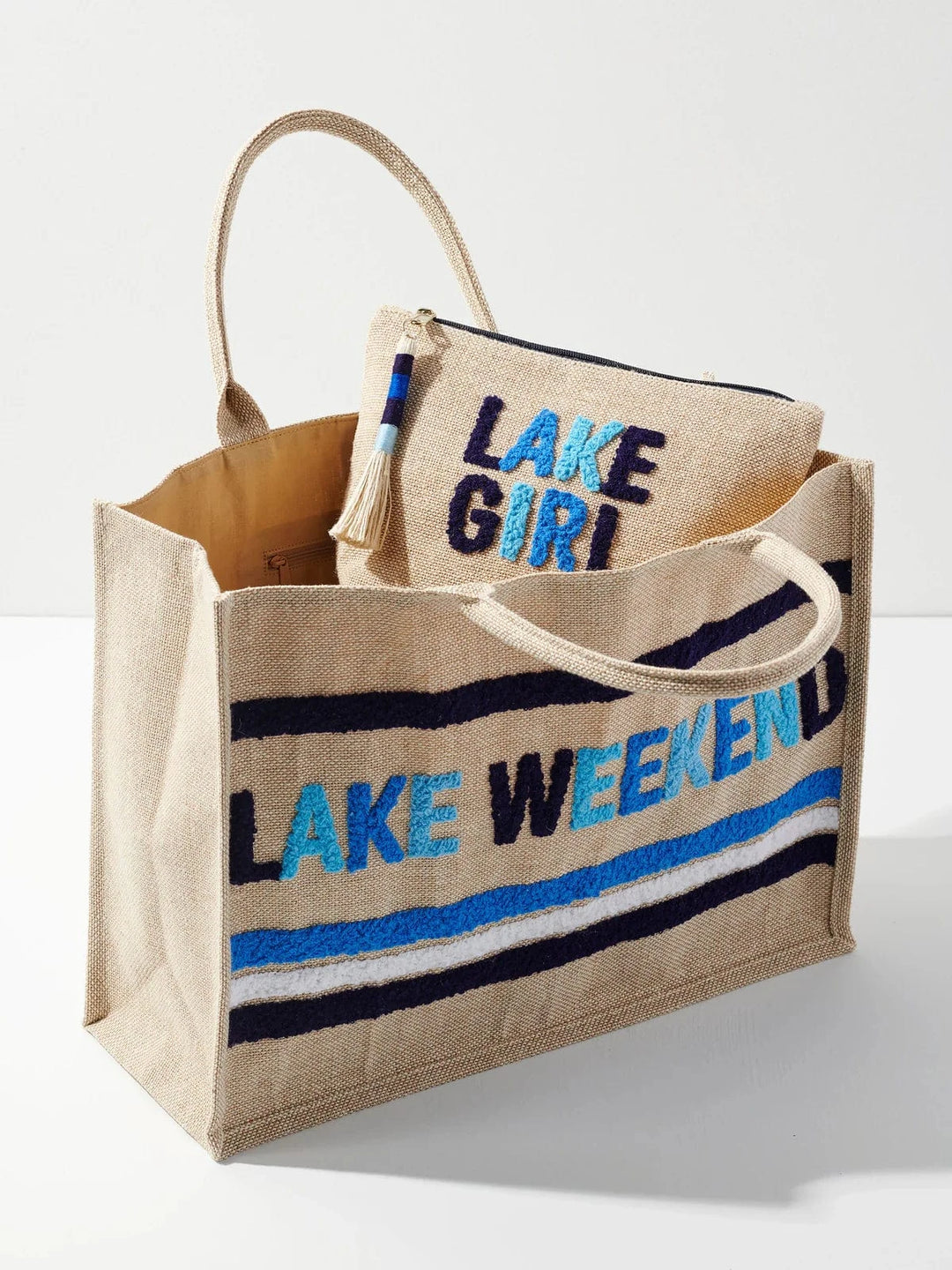 Shiraleah Tote Natural Lake Weekend Beach Bag