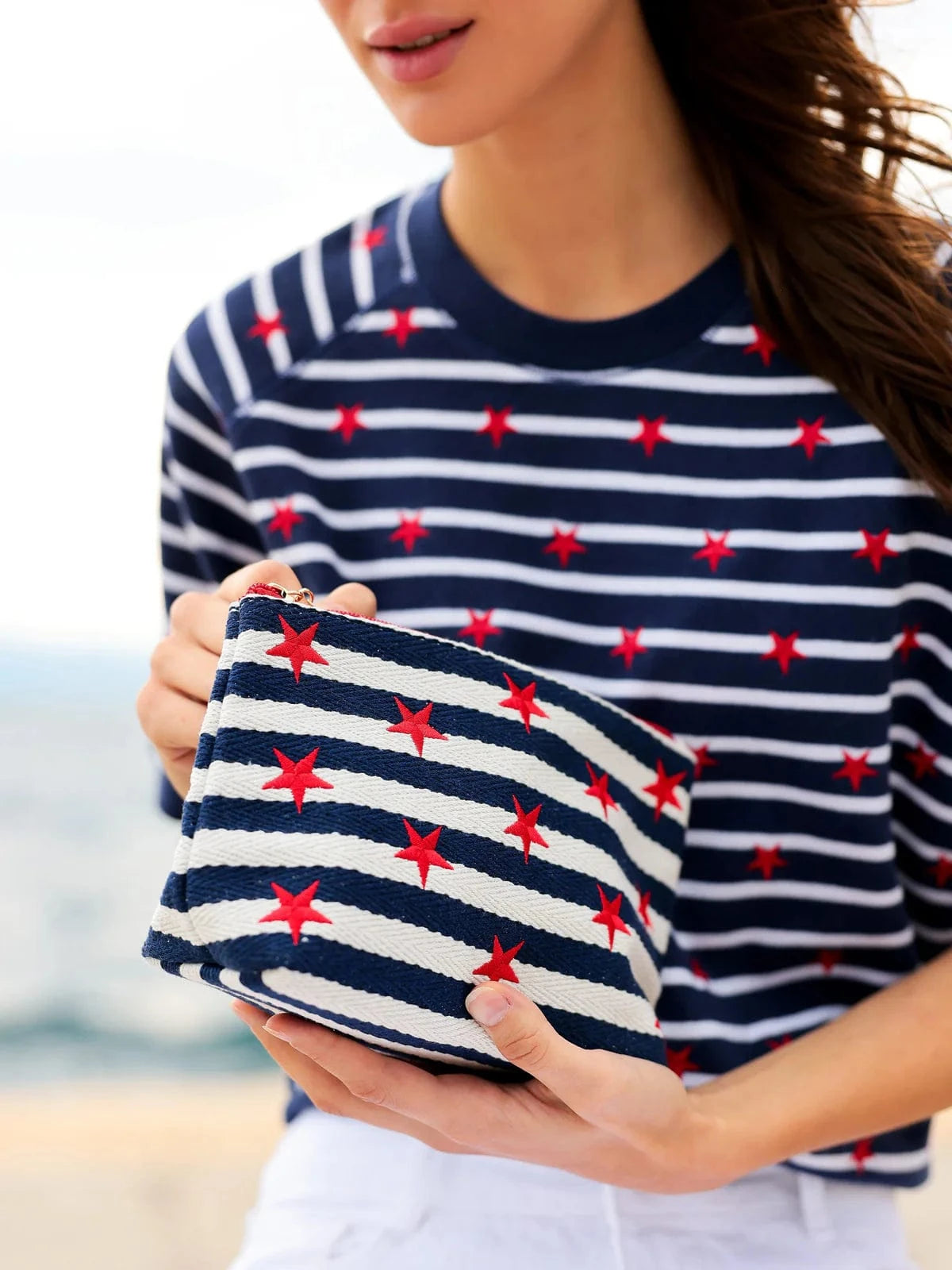 Shiraleah Morgan Stars Large Zip Pouch - Thumbnail 5