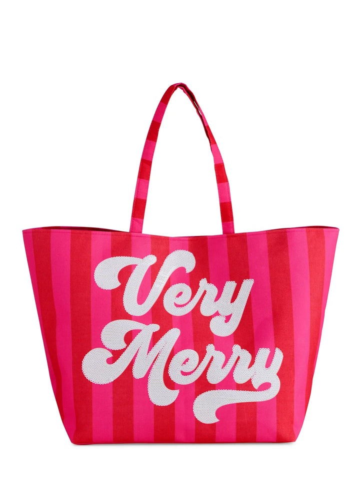 Shiraleah Tote Red Very Merry Gifting Tote