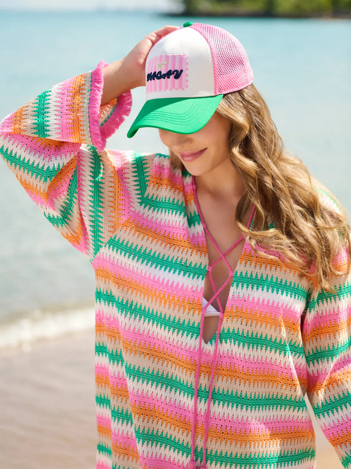 Shiraleah Trucker Hats Multi Vacay Trucker Hat