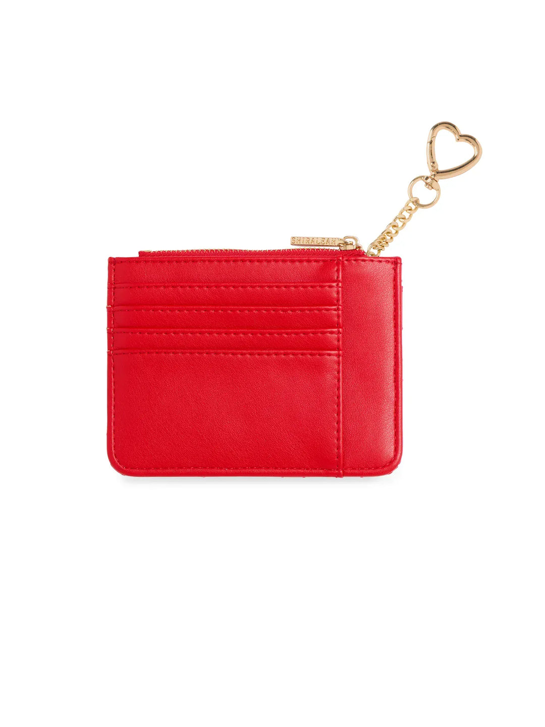 Shiraleah Wallet Red Quilted Bow Card Case