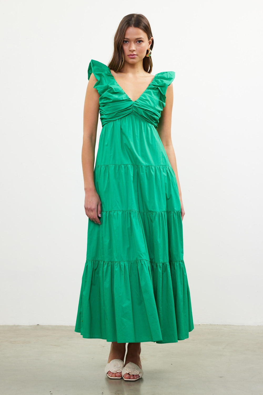 Skies Are Blue Dress Kelly Green / XS Camilla Maxi Dress