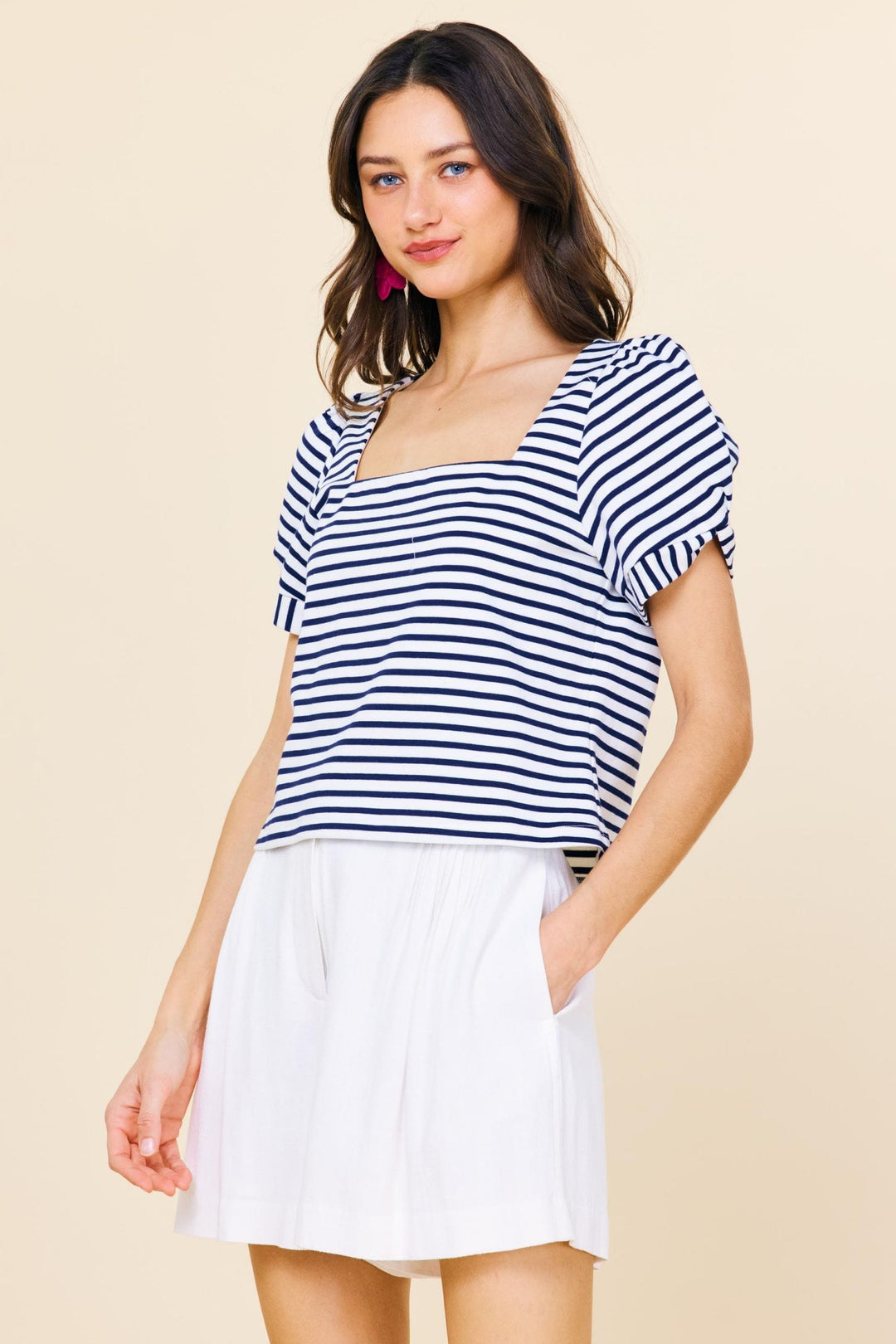 Skies Are Blue Top Aitana Stripe Top