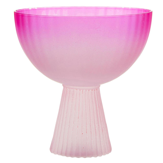 Slant Collections Cup Hot Pink Coupe Glass - Hot Pink