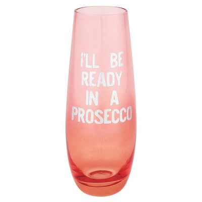 Slant Collections Drinkware Champagne Glass - Ready In Prosecco