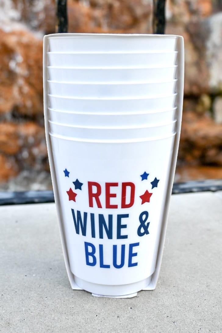 Slant Collections Drinkware July 4th Frost Cups
