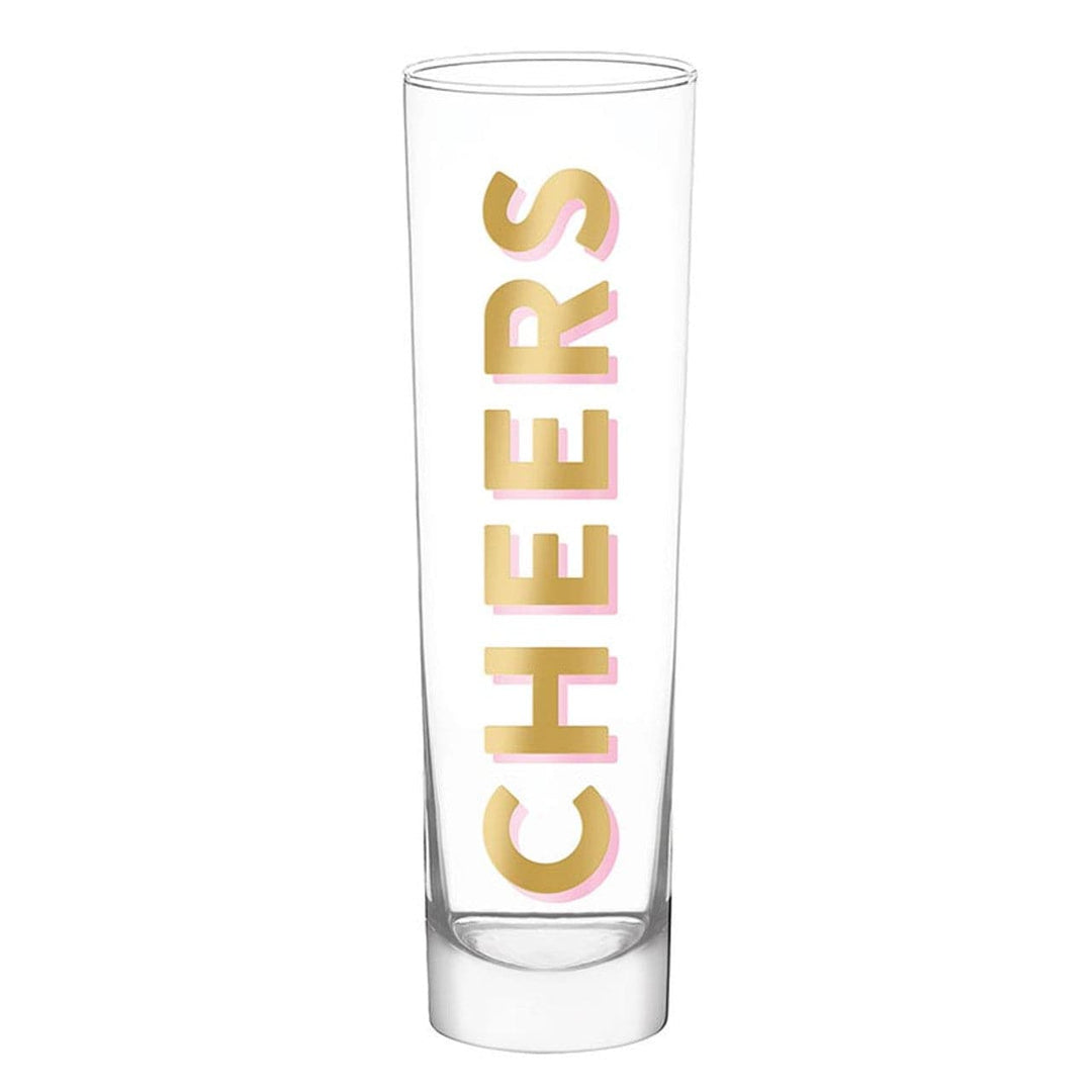 Slant Collections Drinkware Tall Champagne Glass - Cheers
