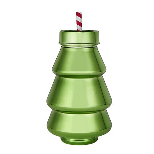 Slant Collections Green Christmas Tree Shaped Sipper