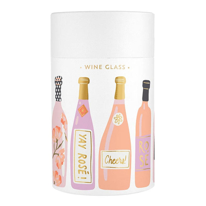 Slant Drinkware Stemless Wine Glass - Rose All Day
