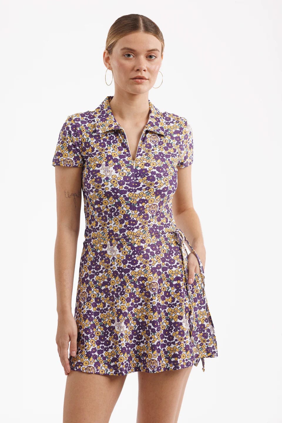 Smith & Quinn Dress Purple / S The Ivy Dress - LSU Poppies