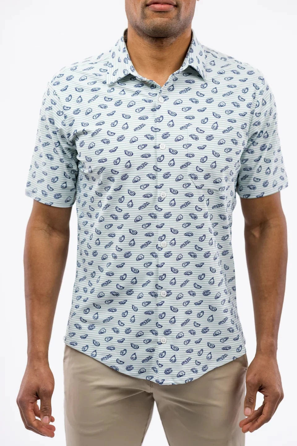 Smith & Quinn Mens Top Shuckers Stripe / S The Boatyard Button Down
