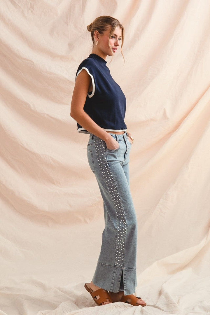 So Me Denim Leona Pearl Flare Jeans