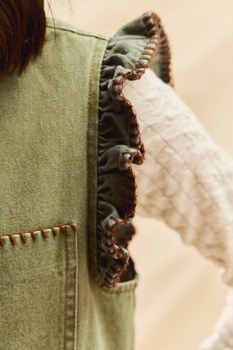So Me Top Emerie Ruffled Vest Top