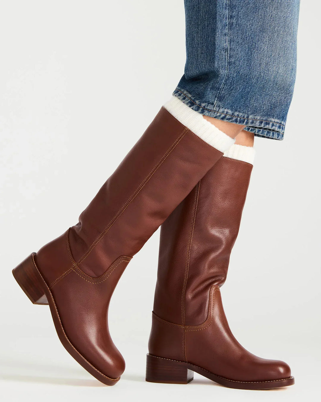 Steve Madden Boots Rust Leather / 7.5 Riggs Boots