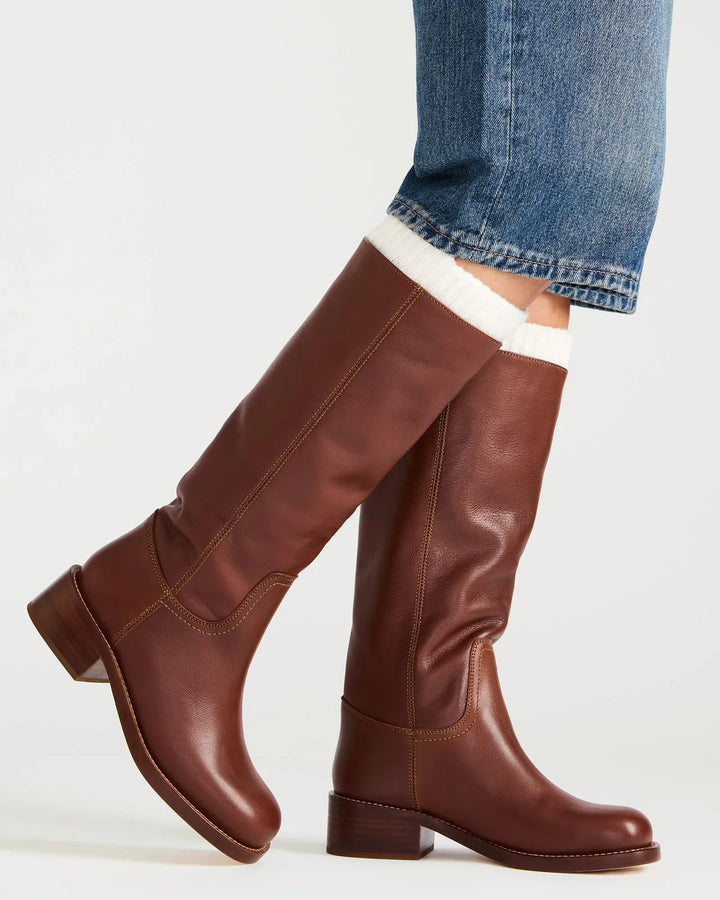 Steve Madden Boots Rust Leather / 7.5 Riggs Boots