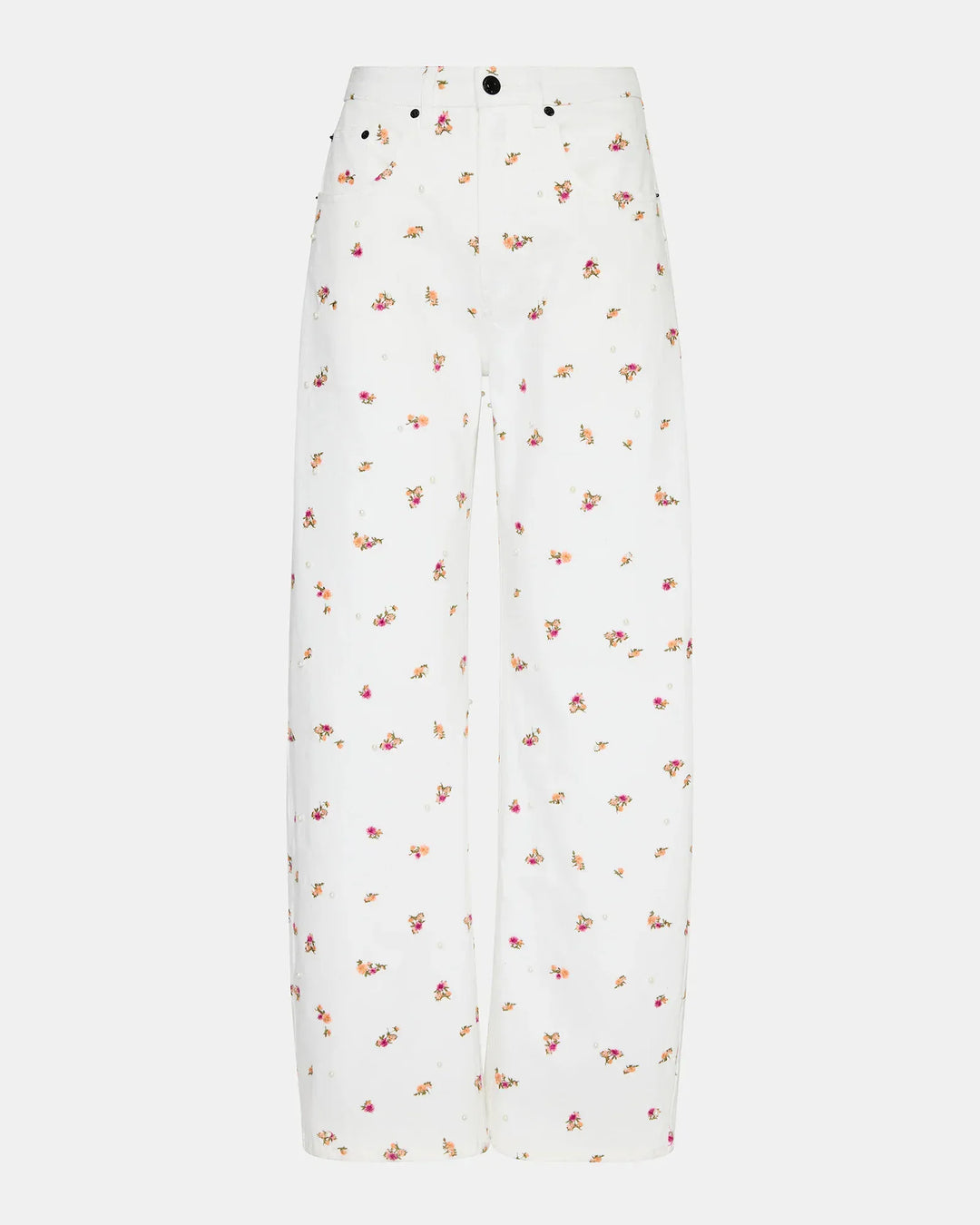 Steve Madden Denim Sydnee Floral Wide Leg Denim