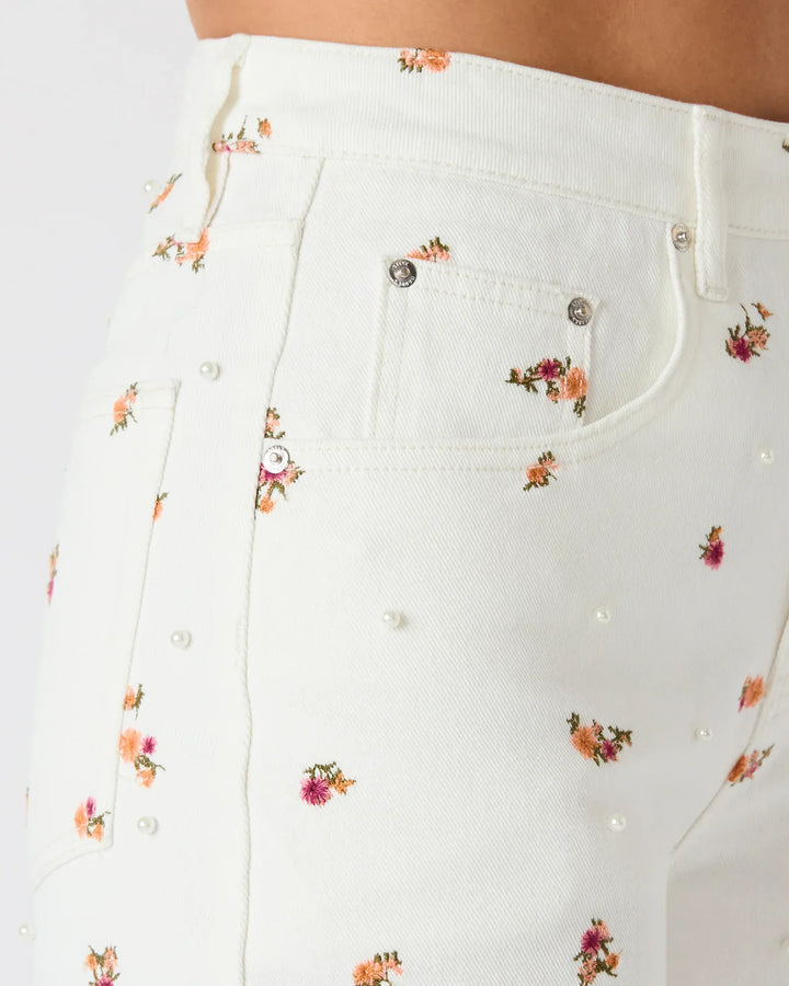 Steve Madden Denim Sydnee Floral Wide Leg Denim