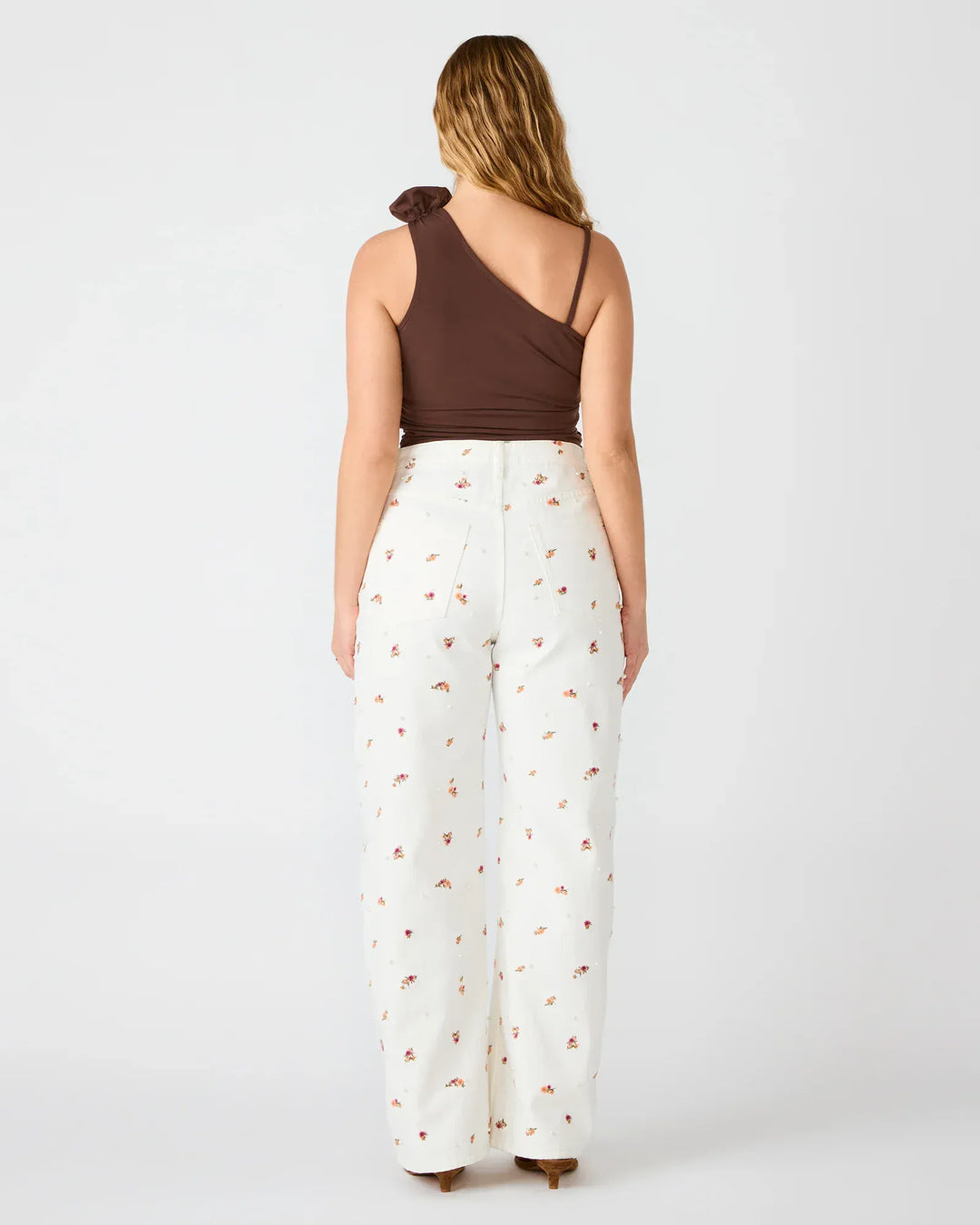 Steve Madden Denim Sydnee Floral Wide Leg Denim