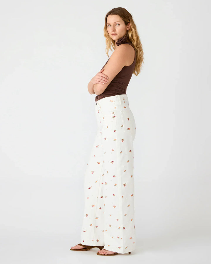 Steve Madden Denim Sydnee Floral Wide Leg Denim