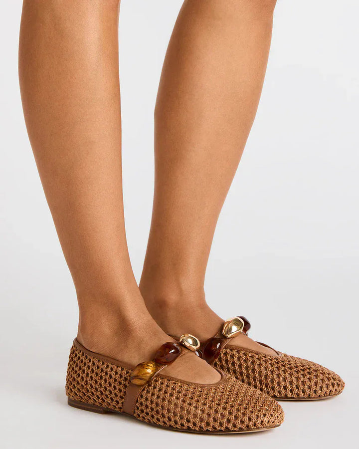 Steve Madden Flats Poppin Raffia Flats