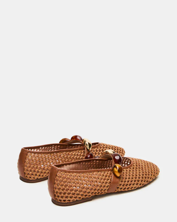 Steve Madden Flats Poppin Raffia Flats