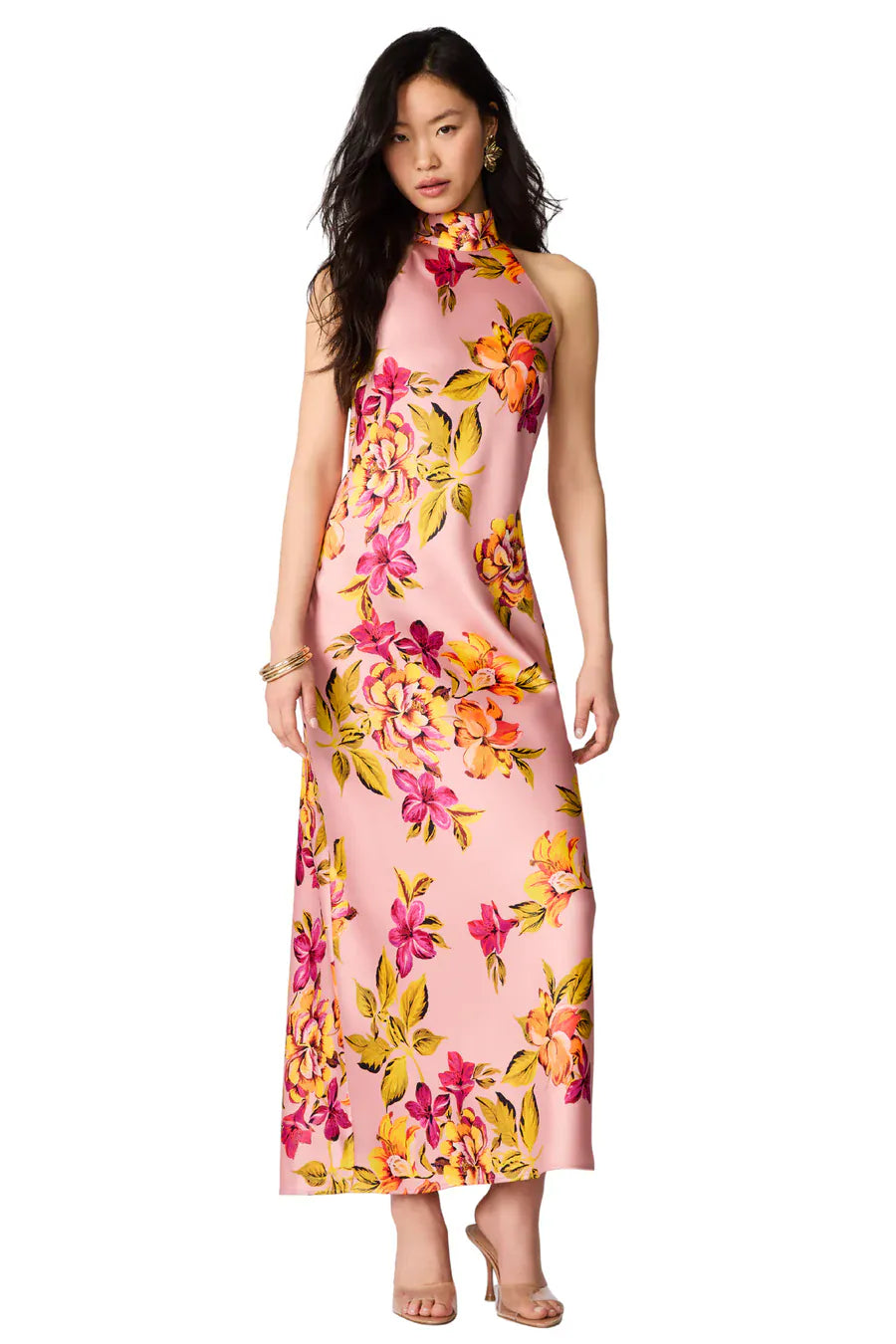 Steve Madden Maxi Dress Tropical Breeze / XS Lara Satin Dress