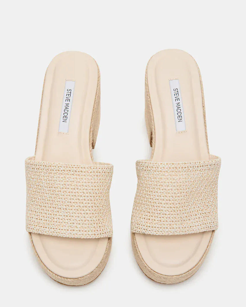 Steve Madden Platform Trippy Raffia Platform