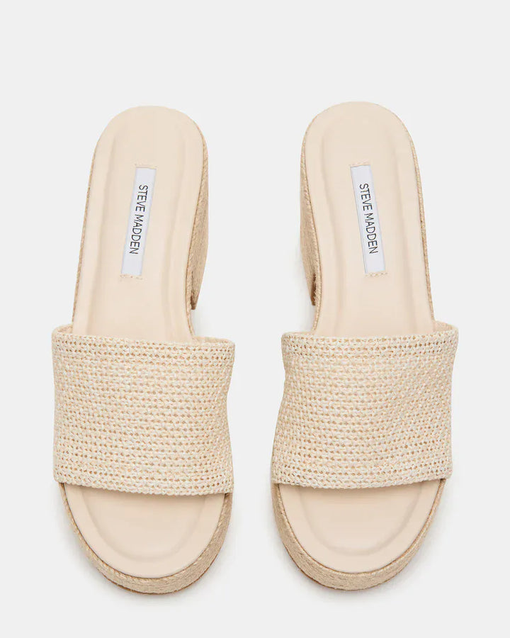 Steve Madden Platform Trippy Raffia Platform