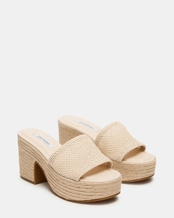 Steve Madden Platform Trippy Raffia Platform