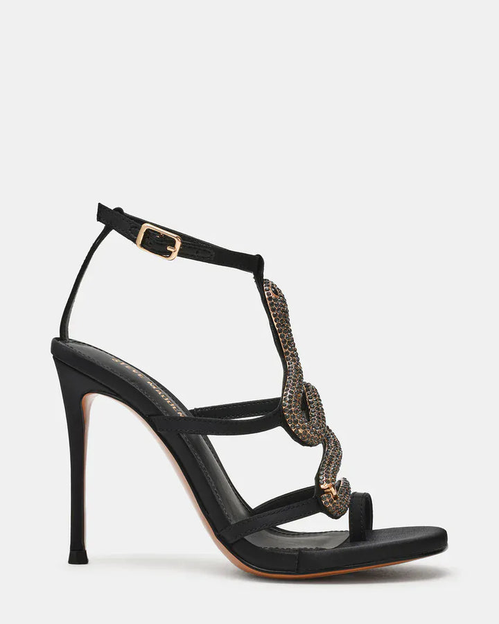 Steve Madden Sandal Python Rhinestone Snake Heels