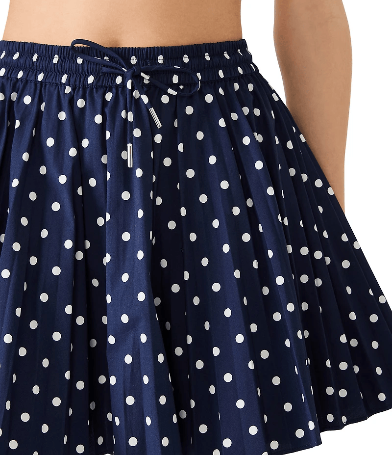 Steve Madden Skirt Tyria Polka Dot Poplin Flare Mini Skirt