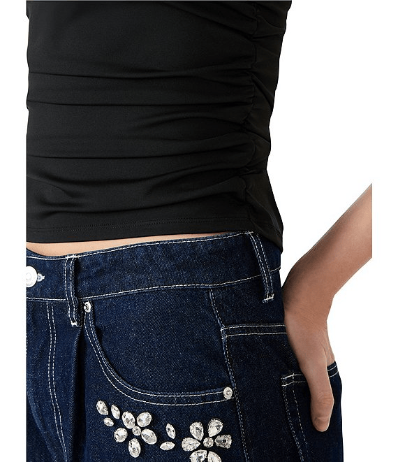 Steve Madden Tank Adair Boat Neck Sleeveless Tank Top