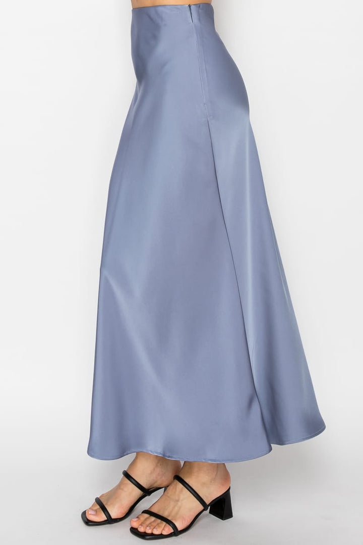 Stitch &amp; Co. Midi Skirt Thea Satin Midi Skirt