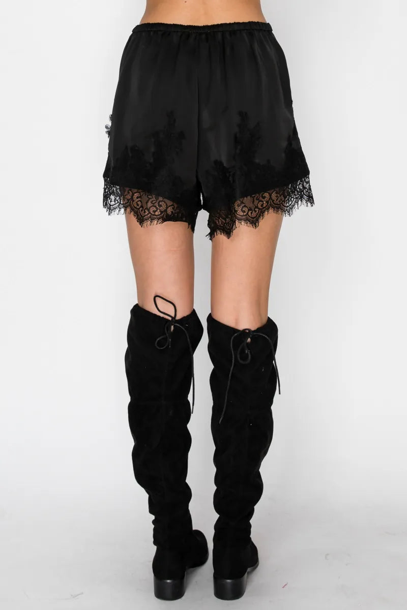 Stitch &amp; Co. Shorts Amira Lace Trim Shorts