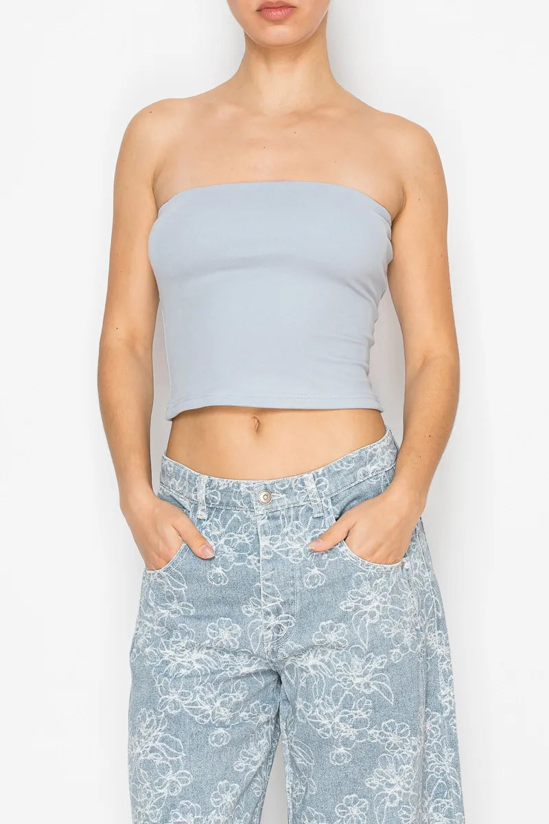 Stitch &amp; Co. Top Blue / S Elaine Tube Top