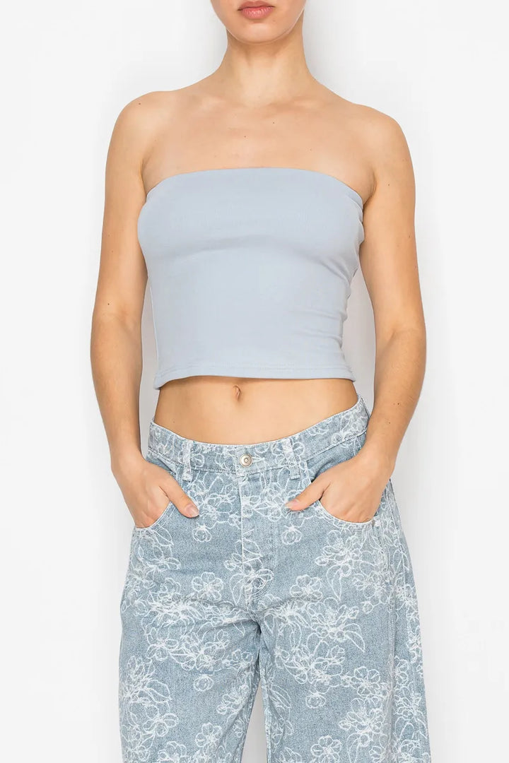 Stitch &amp; Co. Top Blue / S Elaine Tube Top