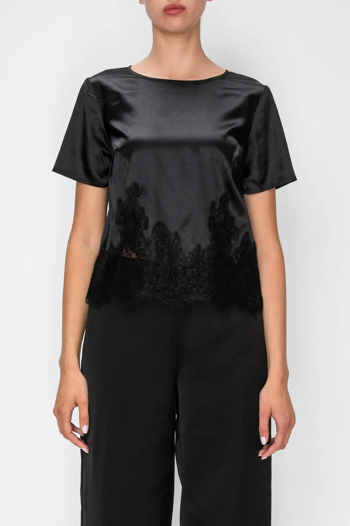 Stitch &amp; Co. Top Joanna Satin Top