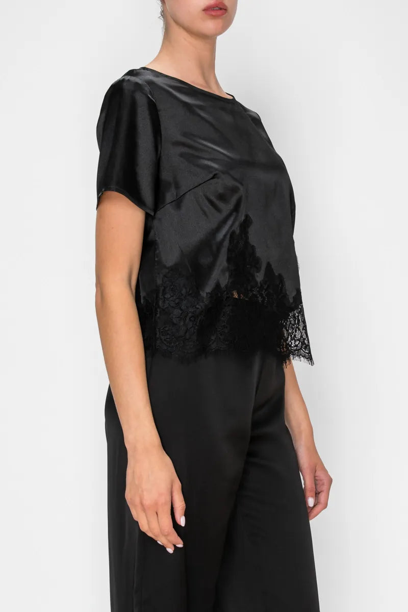 Stitch & Co. Top Joanna Satin Top