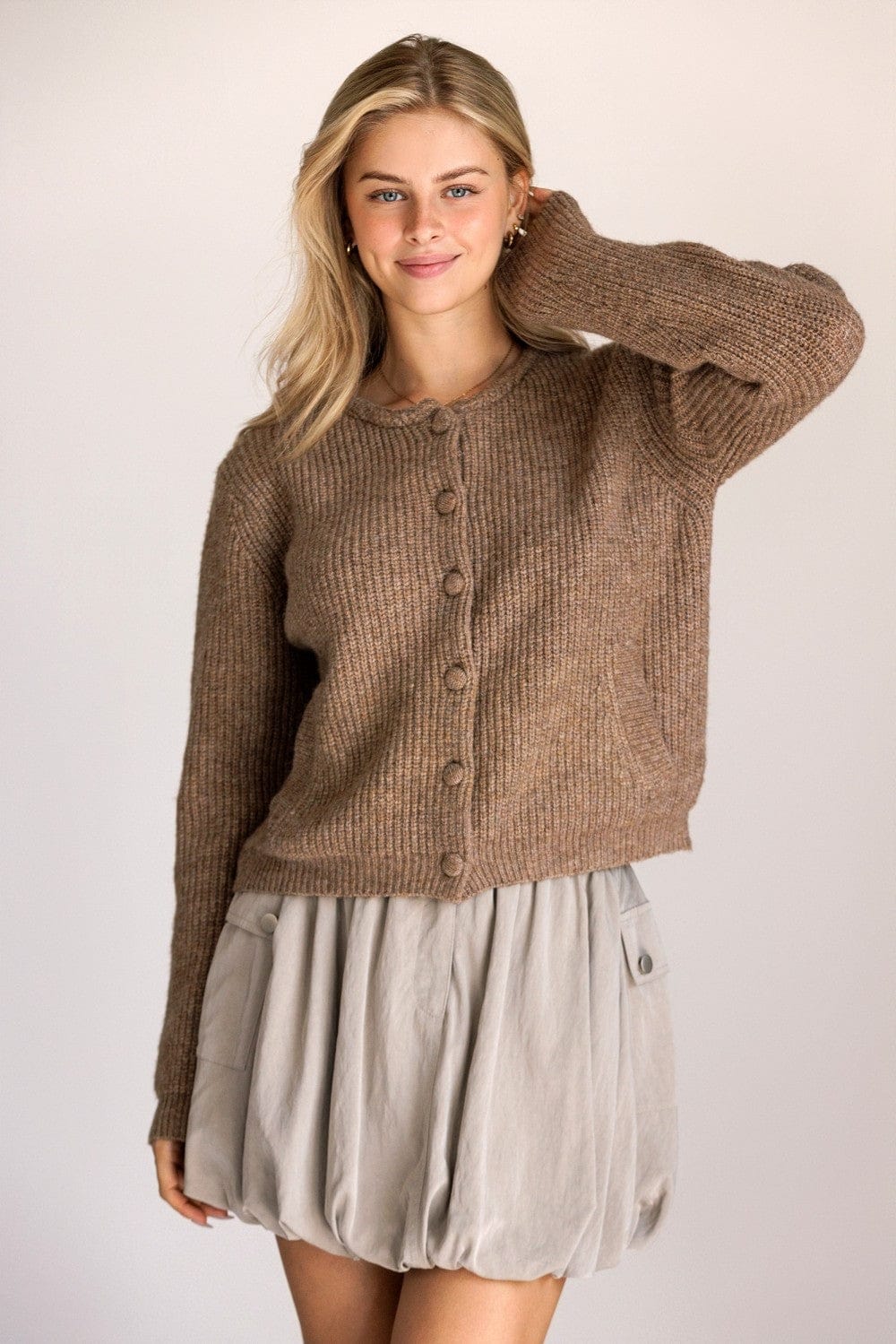 STORIA Cardigan Brown / S Julie Knit Cardigan