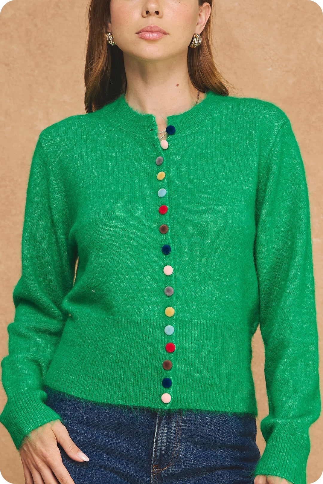 Strut &amp; Bolt Cardigan Julia Multi Color Button Cardi