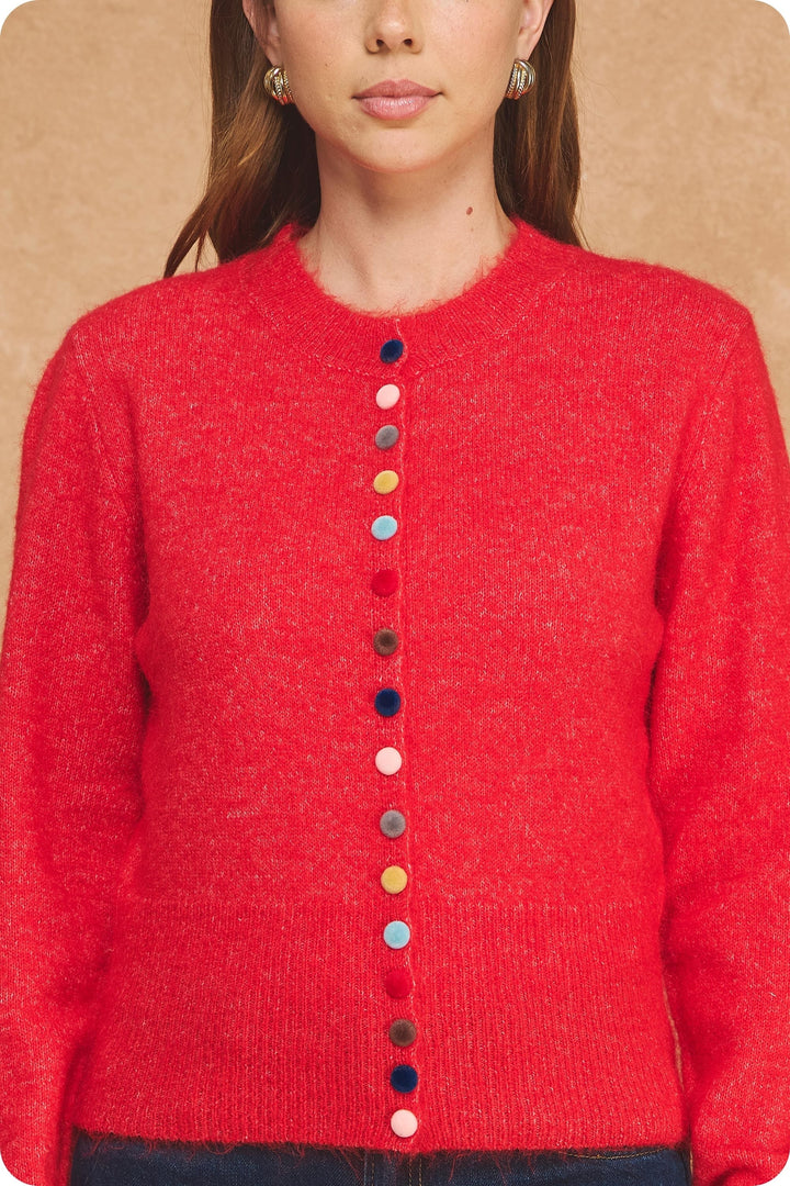 Strut &amp; Bolt Cardigan Julia Multi Color Button Cardi