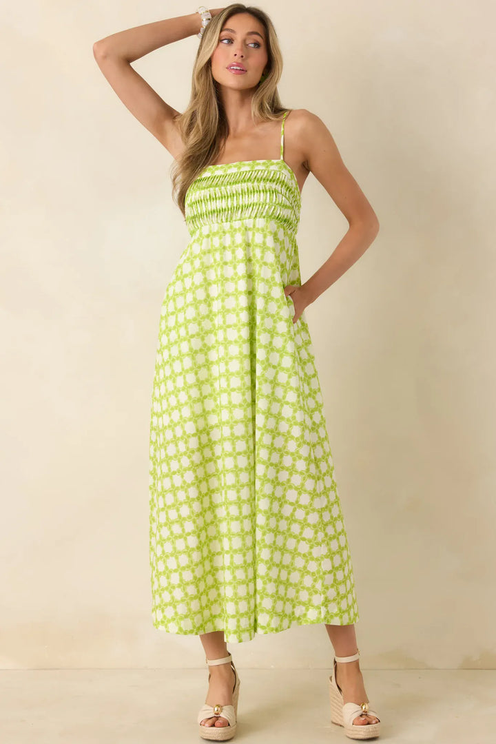 Strut & Bolt Midi Dress Lyla Pintucked Midi Dress